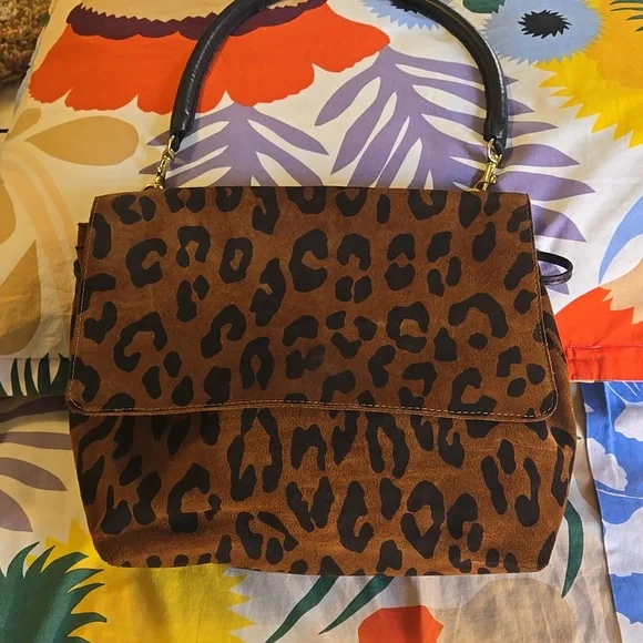 Clare V. Helene Leopard Print Bag - Picture 2 of 12